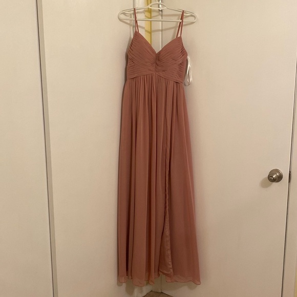 Azazie Alia Dusty Rose Bridesmaid Dress - Picture 2 of 5
